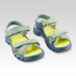 Quechua Wandelsandalen Voor Kinderen MH100 KD -Mode Geest Verkoop wandelsandalen voor kinderen mh100 maat 24 tot 31 blauwgeel 3