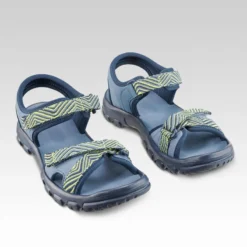 Quechua Wandelsandalen Voor Kinderen MH100 KD -Mode Geest Verkoop wandelsandalen voor kinderen mh100 tw maat 32 tot 37 blauwgeel 3