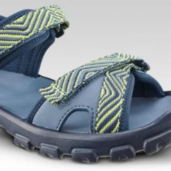 Quechua Wandelsandalen Voor Kinderen MH100 KD -Mode Geest Verkoop wandelsandalen voor kinderen mh100 tw maat 32 tot 37 blauwgeel 6