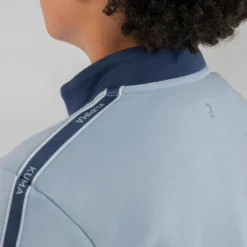 Decathlon Warm En Ademend Vest Met Rits Voor Kinderen S500 -Mode Geest Verkoop warm en ademend vest met rits voor kinderen s500 jeansblauw en blauw 3