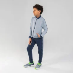 Decathlon Warm En Ademend Vest Met Rits Voor Kinderen S500 -Mode Geest Verkoop warm en ademend vest met rits voor kinderen s500 jeansblauw en blauw 4