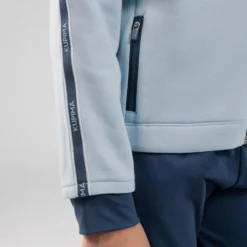 Decathlon Warm En Ademend Vest Met Rits Voor Kinderen S500 -Mode Geest Verkoop warm en ademend vest met rits voor kinderen s500 jeansblauw en blauw 5