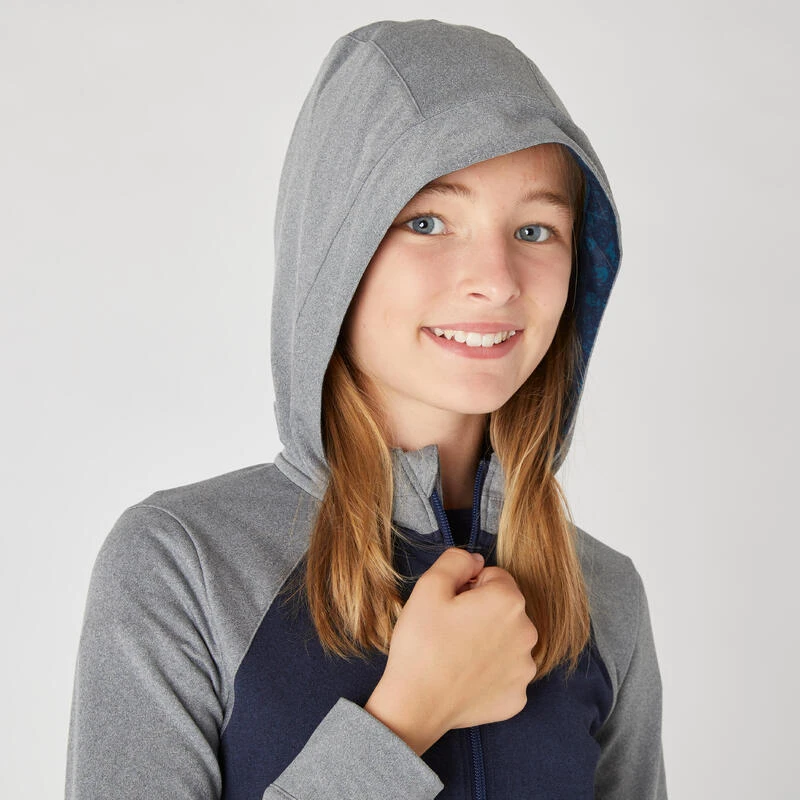 Warme Ademende Hoodie Met Rits Voor Meisjes S500 4 Warme Ademende Hoodie Met Rits Voor Meisjes S500 - Afbeelding 4