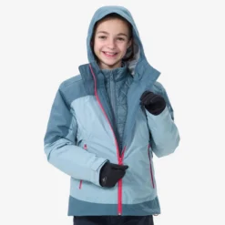 Quechua Waterdichte 3-in-1-wandeljas Voor Kinderen SH500 X-Warm -16 °C 7-15 Jaar -Mode Geest Verkoop warme en waterdichte 3 in 1 wandeljas sh500 mt 10c kinderen 7 15 jaar 2