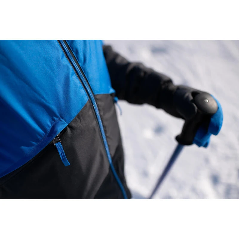 WEDZE Warme En Waterdichte Ski-jas Voor Kinderen 100 Blauw 12 WEDZE Warme En Waterdichte Ski-jas Voor Kinderen 100 Blauw - Afbeelding 12