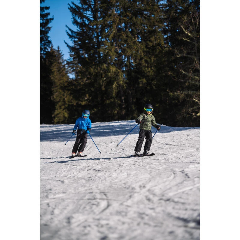 WEDZE Warme En Waterdichte Ski-jas Voor Kinderen 100 Blauw 16 WEDZE Warme En Waterdichte Ski-jas Voor Kinderen 100 Blauw - Afbeelding 16