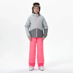 WEDZE Warme En Waterdichte Ski-jas Voor Kinderen 100 -Mode Geest Verkoop warme en waterdichte ski jas voor kinderen 100 grijs 7