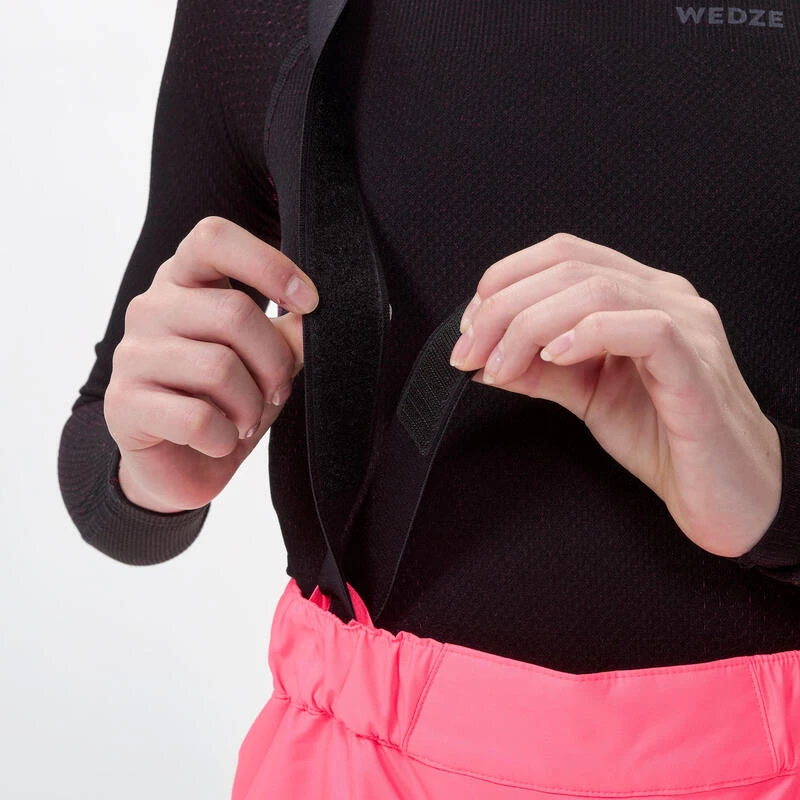 WEDZE Warme En Waterdichte Skibroek Voor Kinderen - 100 Fluoroze 6 WEDZE Warme En Waterdichte Skibroek Voor Kinderen - 100 Fluoroze - Afbeelding 6