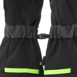 WEDZE WARME EN WATERDICHTE SKIHANDSCHOENEN VOOR KINDEREN 550 -Mode Geest Verkoop warme en waterdichte skihandschoenen voor kinderen 550 zwartgrijs 4
