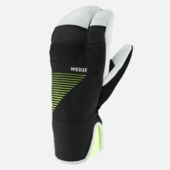 WEDZE Warme En Waterdichte Skihandschoenen Voor Kinderen 900 Zwart/fluogeel -Mode Geest Verkoop warme en waterdichte skihandschoenen voor kinderen 900 zwartfluogeel 4