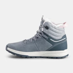 Quechua Warme En Waterdichte Wandelschoenen SH500 Leer Veters Kinderen Maat 35-38 -Mode Geest Verkoop warme en waterdichte wandelschoenen sh500 leer veters kinderen maat 35 38 3