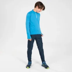 Warme Hardloopbroek Kinderen Warm Zip Marineblauw Grijs -Mode Geest Verkoop warme hardloopbroek kinderen warm zip marineblauw grijs 5