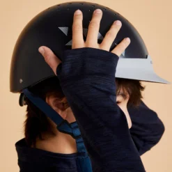 Warm Poloshirt Voor Paardrijden Kinderen 500 WARM Lange Mouwen -Mode Geest Verkoop warme paardrijpolo met lange mouwen voor kinderen 500 marineblauw 6