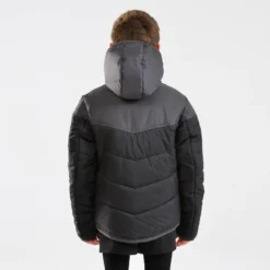 Warme Rugbyparka Voor Kinderen 500 Zwart/grijs -Mode Geest Verkoop warme rugbyparka voor kinderen 500 zwartgrijs 4
