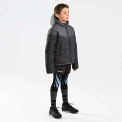 Warme Rugbyparka Voor Kinderen 500 Zwart/grijs -Mode Geest Verkoop warme rugbyparka voor kinderen 500 zwartgrijs 5