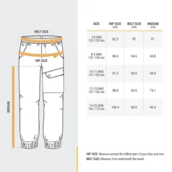Quechua Warme Waterafstotende Wandelbroek SH100 Kinderen 7-15 Jaar -Mode Geest Verkoop warme waterafstotende wandelbroek sh100 kinderen 7 15 jaar 2