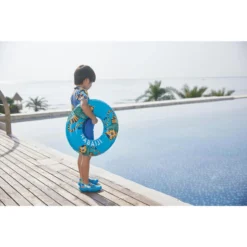 WATERCLOGS VOOR MEISJES 100 ROZE ZEEMEERMIN -Mode Geest Verkoop waterclogs voor watersporten kinderen 500 tiger blauw 7