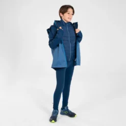 Waterdichte 3-in-1 Hardloopjas Met Uitneembare Bodywarmer Voor Kinderen -Mode Geest Verkoop waterdichte 3 in 1 hardloopjas met uitneembare bodywarmer voor kinderen marineblauw 12