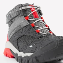 Quechua Waterdichte Halfhoge Wandelschoenen Voor Kinderen Crossrock Grijs 28-34 -Mode Geest Verkoop waterdichte halfhoge wandelschoenen voor kinderen crossrock grijs 28 34 4