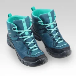 Quechua Waterdichte Halfhoge Wandelschoenen Voor Kinderen MH120 35 Tot 38 Turquoise -Mode Geest Verkoop waterdichte halfhoge wandelschoenen voor kinderen mh120 35 tot 38 turquoise 3