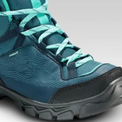 Quechua Waterdichte Halfhoge Wandelschoenen Voor Kinderen MH120 35 Tot 38 Turquoise -Mode Geest Verkoop waterdichte halfhoge wandelschoenen voor kinderen mh120 35 tot 38 turquoise 5