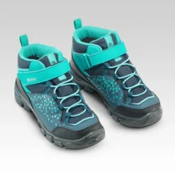 Quechua Waterdichte Wandelschoenen Voor Kinderen MH120 Mid 28 Tot 34 Turquoise -Mode Geest Verkoop waterdichte wandelschoenen voor kinderen mh120 mid 28 tot 34 turquoise 3