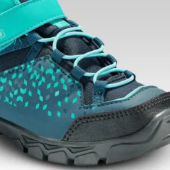 Quechua Waterdichte Wandelschoenen Voor Kinderen MH120 Mid 28 Tot 34 Turquoise -Mode Geest Verkoop waterdichte wandelschoenen voor kinderen mh120 mid 28 tot 34 turquoise 5