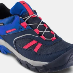Quechua Waterdichte Wandelschoenen Met Veters Voor Kinderen CROSSROCK Maat 35-38 -Mode Geest Verkoop waterdichte wandelschoenen voor kinderen veters crossrock 35 38 blauw 4