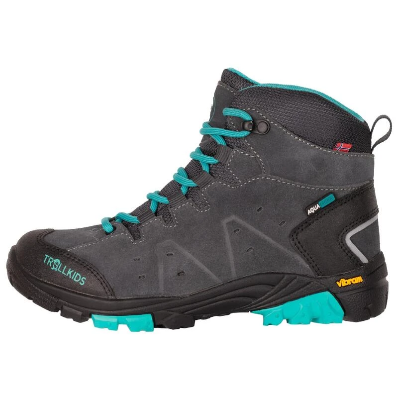 TROLLKIDS Waterdichte Wandelschoenen Voor Meisjes Trollsteinen Hiker Mid Grijs Blauw 2 TROLLKIDS Waterdichte Wandelschoenen Voor Meisjes Trollsteinen Hiker Mid Grijs Blauw - Afbeelding 2