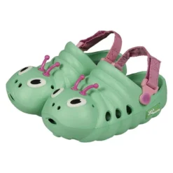XQ | Tuinklompen Kinderen | Rups | Groen | Maat 19/21 | Tuinschoenen | Clogs