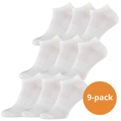 Xtreme Fitness Sneakersokken 9-pack Wit