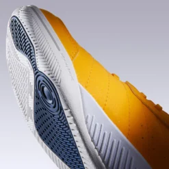 Kipsta Zaalvoetbalschoenen Junior Eskudo 500 -Mode Geest Verkoop zaalvoetbalschoenen voor kinderen eskudo 500 geel blauw 7