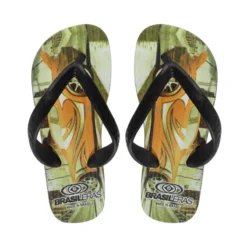 Zwarte Strandslippers Voor Kinderen Met Rubberen Zool -Mode Geest Verkoop zwarte strandslippers voor kinderen met rubberen zool 2