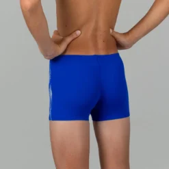 Arena Zwemboxer Voor Jongens NEON Blauw/wit -Mode Geest Verkoop zwemboxer voor jongens neon blauwwit 2