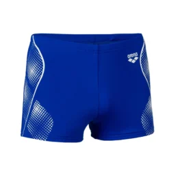 Arena Zwemboxer Voor Jongens NEON Blauw/wit -Mode Geest Verkoop zwemboxer voor jongens neon blauwwit 3