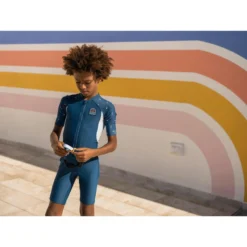 Zwempak Met Korte Mouwen En Pijpen Voor Jongens 100 Marineblauw -Mode Geest Verkoop zwempak met korte mouwen en pijpen voor jongens 100 marineblauw 9